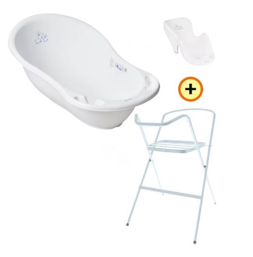 Baby bath TEGA BABY grey with Stand